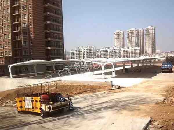 青岛霄隆置业膜结构车棚