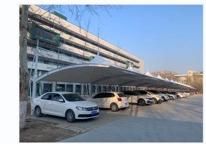 膜结构车棚造型与场地环境是怎么来协调的