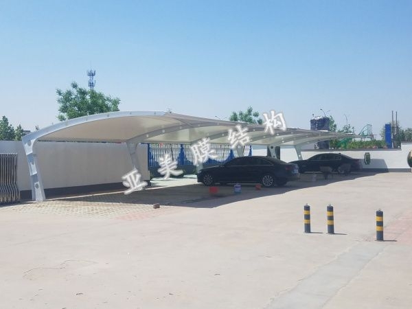 膜结构车棚要怎么进行搭建