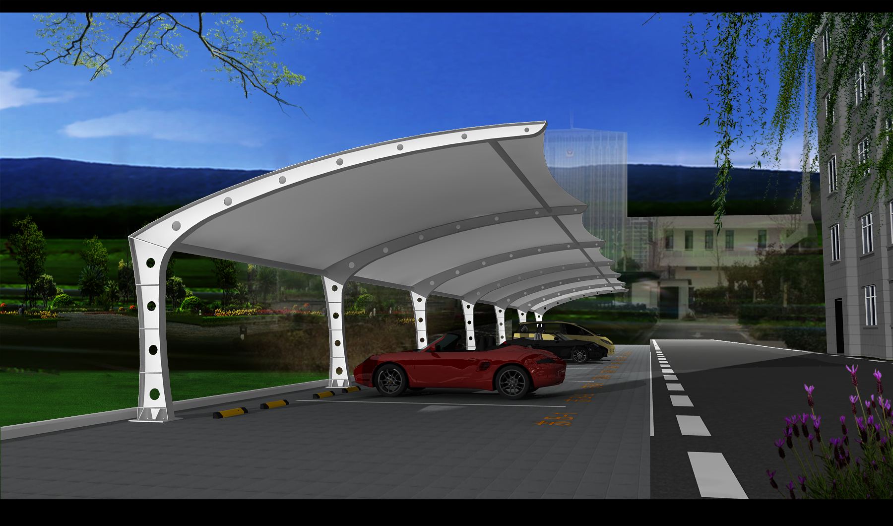 膜结构车棚要怎么检测质量